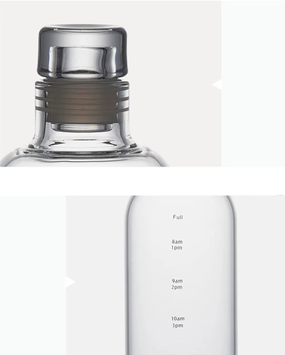 1Pc 500Ml/17Oz Clear Leakproof Water Bottle with Time Scale, Portable Simple Lightweight Water Cup, Suitable for Daily Life, Out